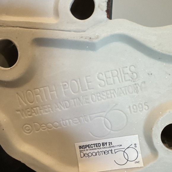 Dept 56 North Pole Series Weather & Time Observatory Mint Condition Original Box - Picture 6 of 9